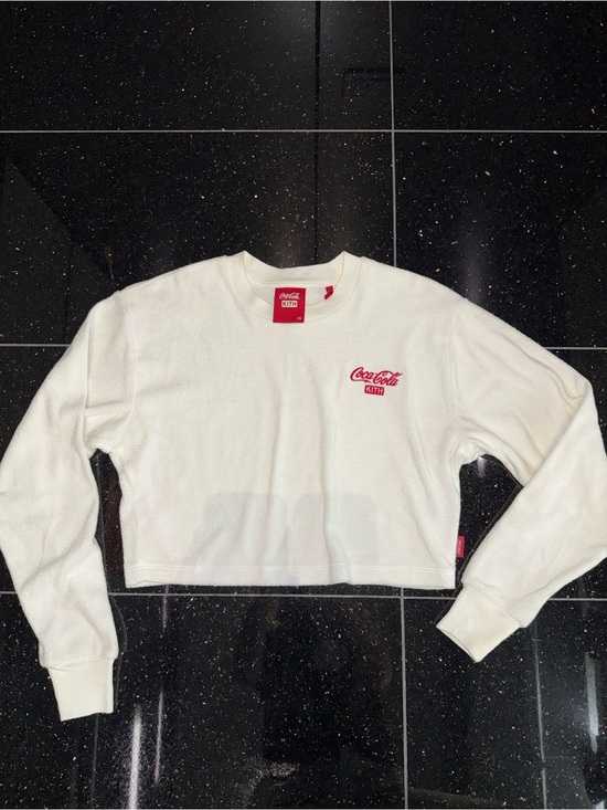 Coca Cola Tops - Coca-Cola x Kith White Tee with Red Logo Tag